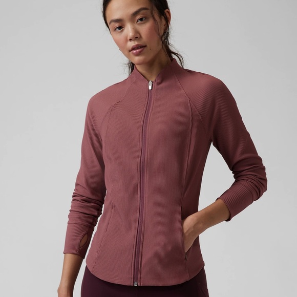 Athleta Jackets & Coats Nwt Athleta Salutation Ribbed Running